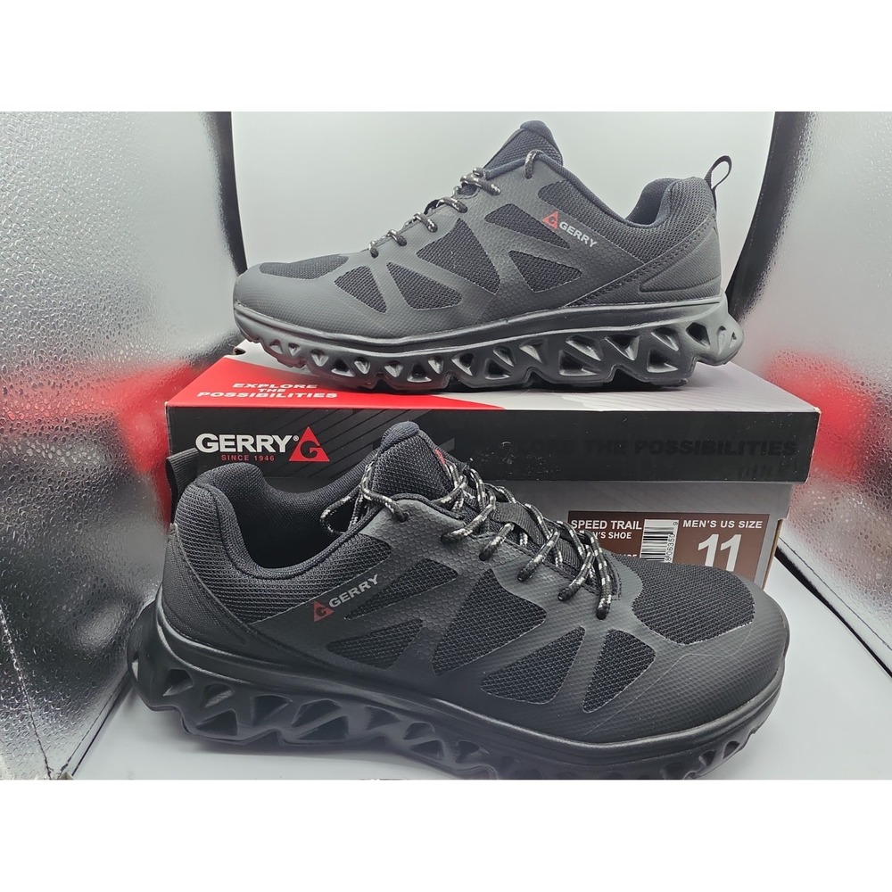 Gerry: Shoes Adult Size 11 Black Speed Trail Mesh Hiking Running Mens